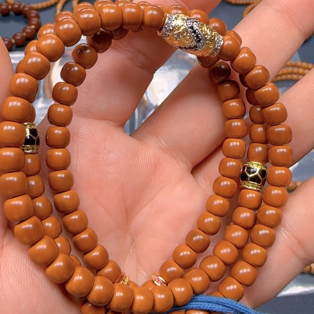 旭***升手串橄榄核老挝SS级核尖极限弧尺寸6.3