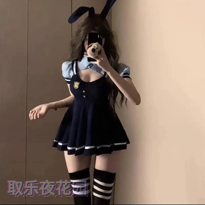 2025新款跨年成人情侣趣味服装制服内衣高级感约会战袍角色扮演女