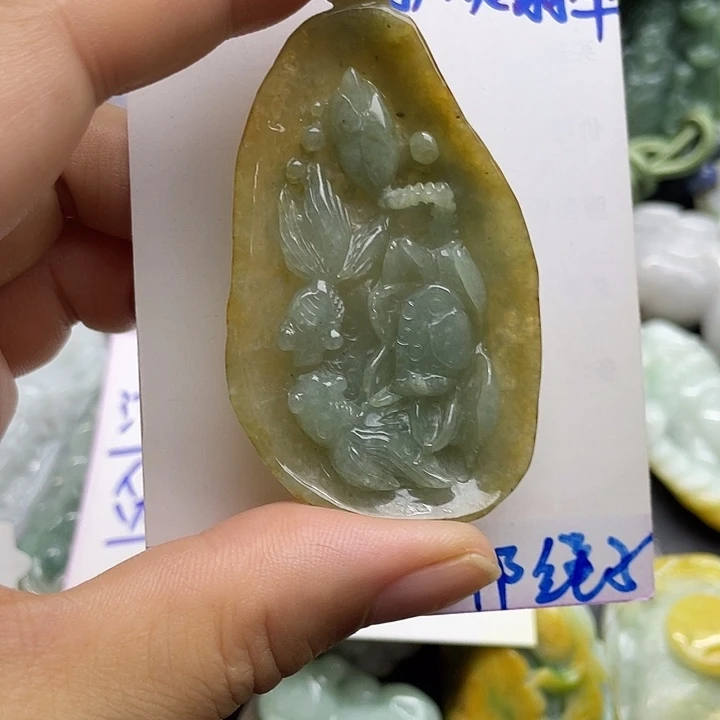 颈饰未镶嵌翡翠天然翡翠