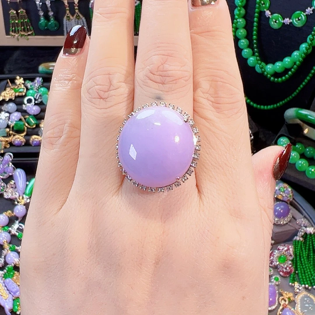 翡翠18K金镶嵌戒指签收后24小时鉴赏期