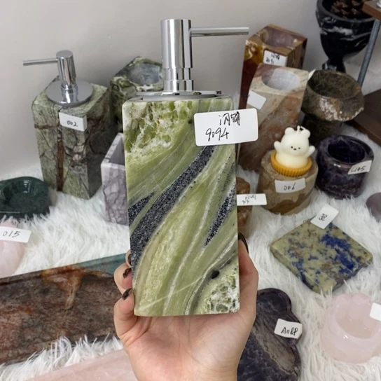 石材天然大理石洗手液瓶9094