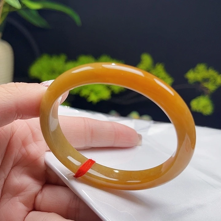 翡翠未镶嵌手镯贵妃53.8