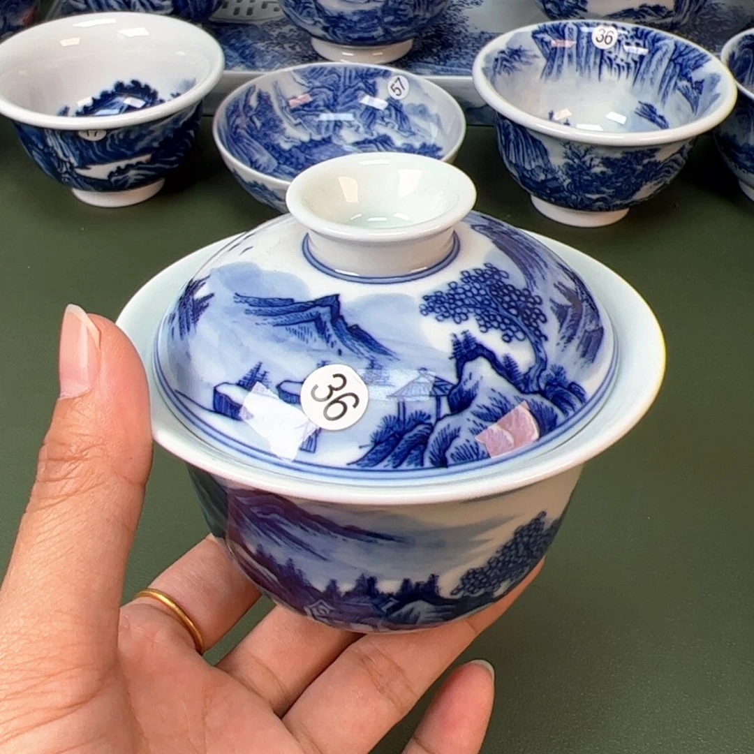 木木景德镇纯手工纯手绘茶具36