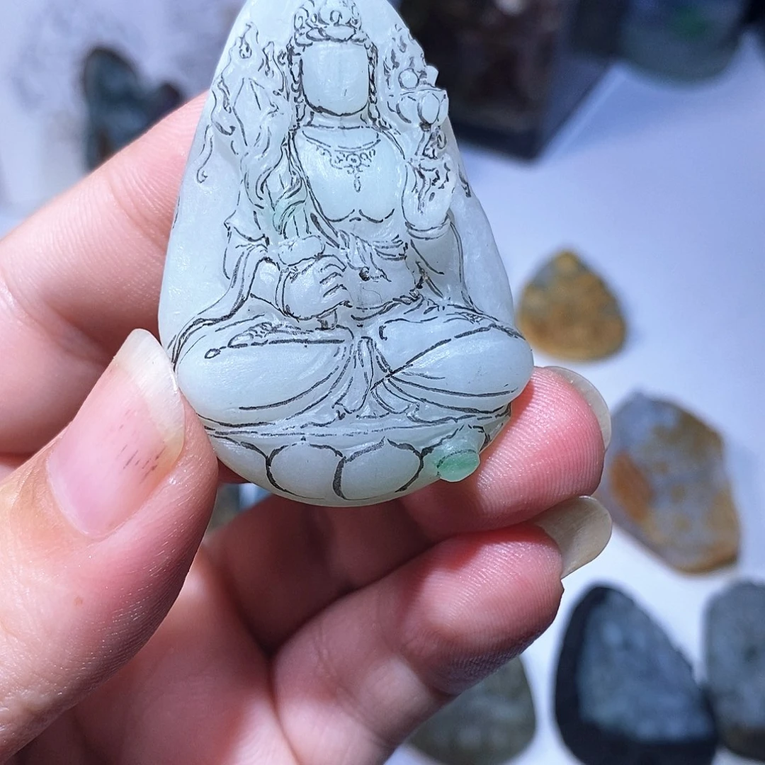 定制翡翠未镶嵌落**秋