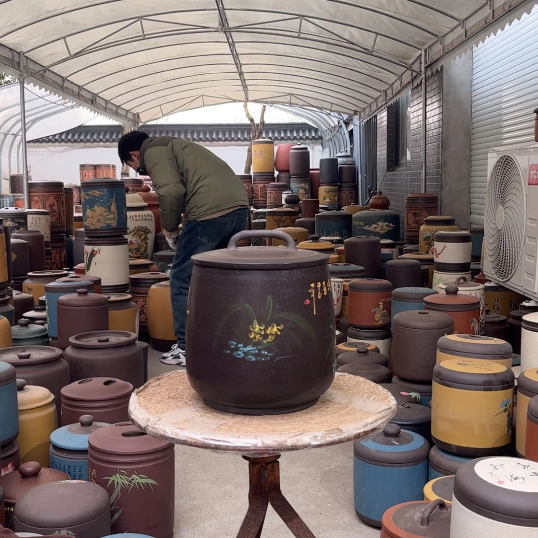 紫砂茶叶罐10 饼茶叶罐