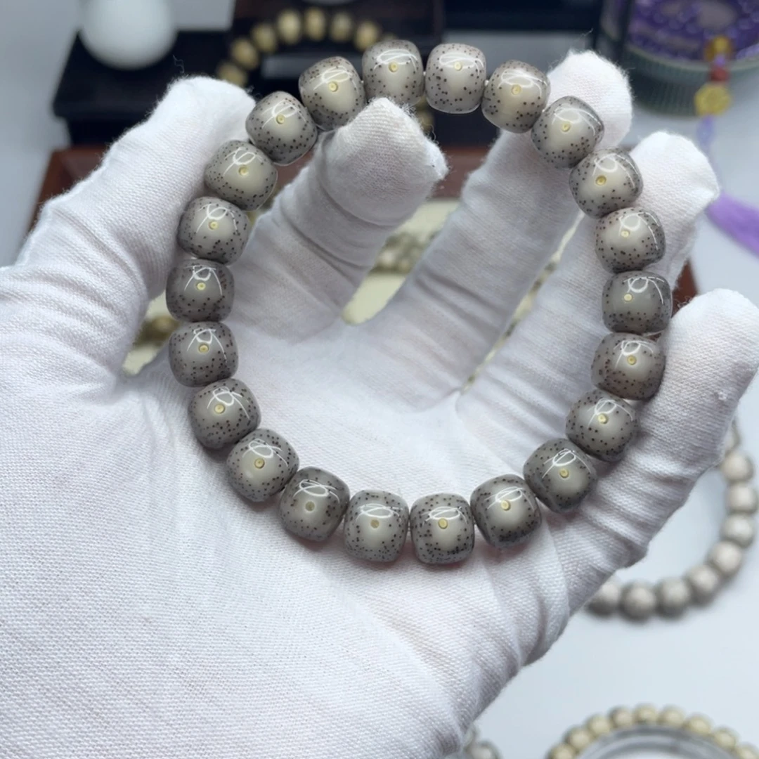 星月菩提手串10.5×9.5黑冰糖大眼睛小细星B30