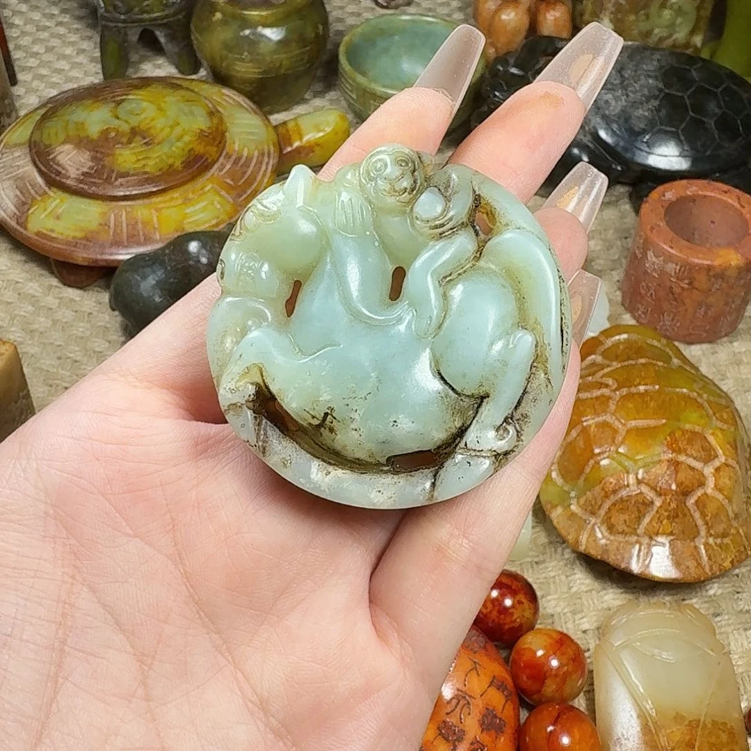 白玉菩提吊坠挂件