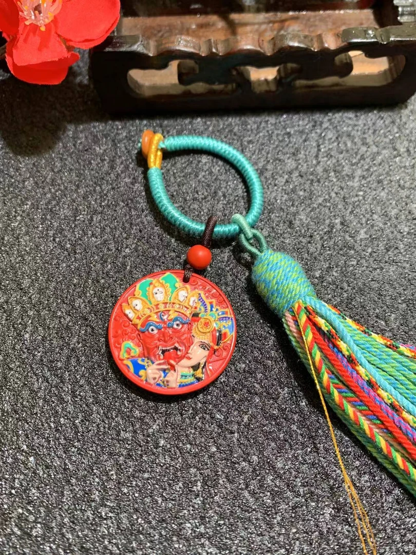 含辰砂工艺品（朱砂含量85%）朱砂挂件F983