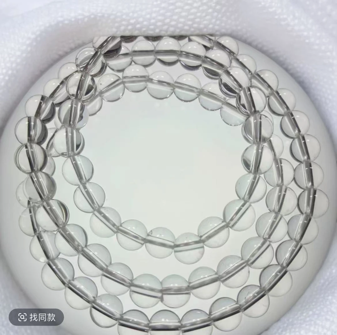 白水手链三圈6mm双A净体经典款