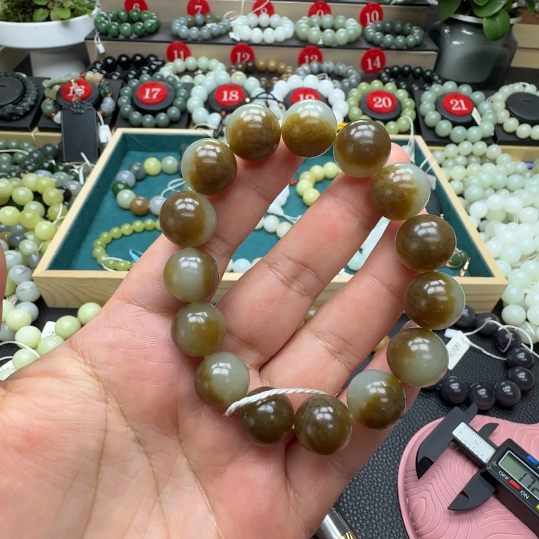 和田玉未镶嵌手链14