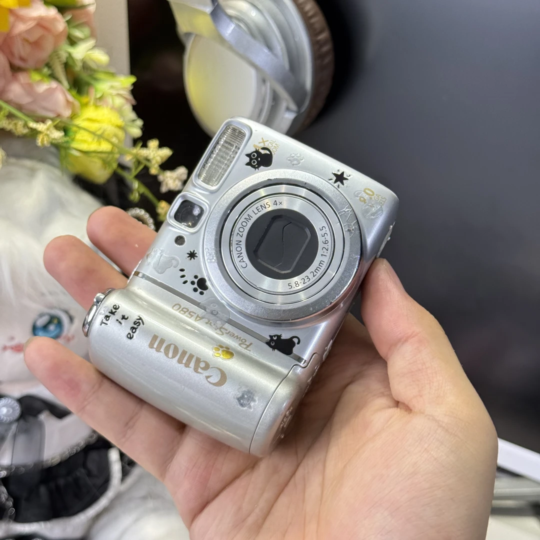 9新 Canon/佳能 佳能a580冷白皮网红机人像好带配件五号电池供电