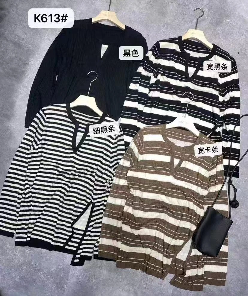 【蜜爷家】秋季不规则假两件针织衫 K613#