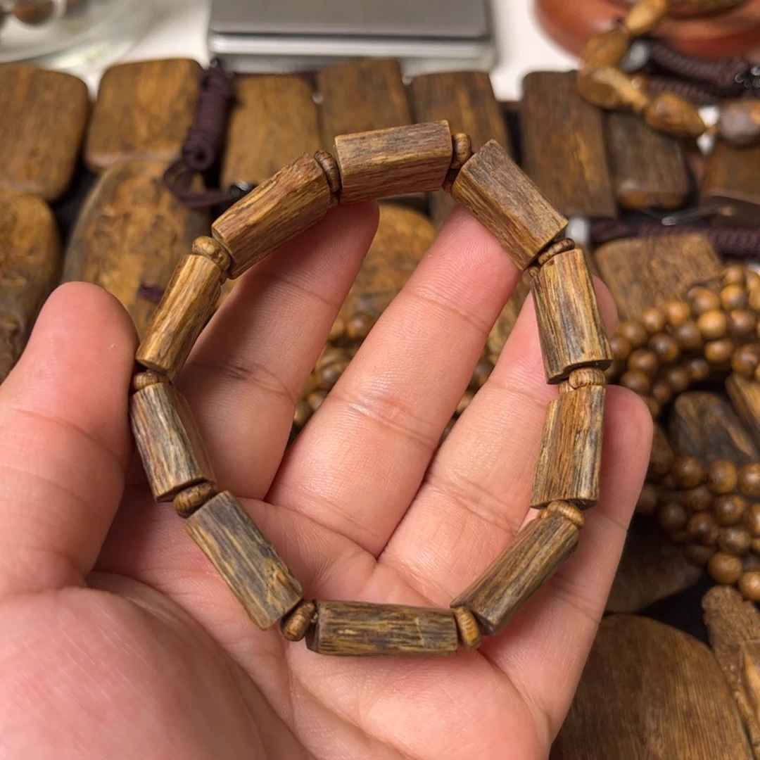 沉香手串奇楠沉香手牌珠单圈手串一条（福利）