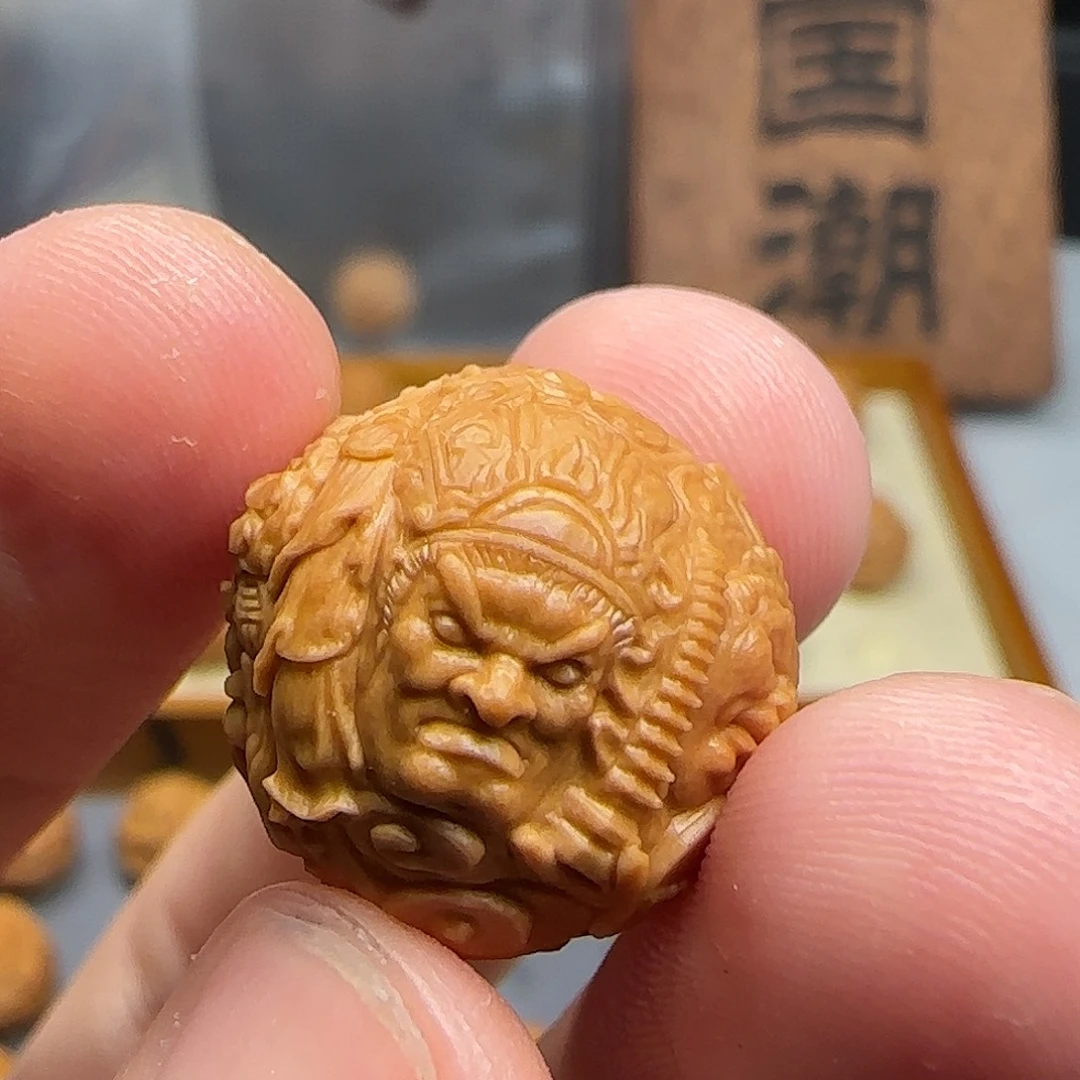 猴头核桃吊坠四大天王