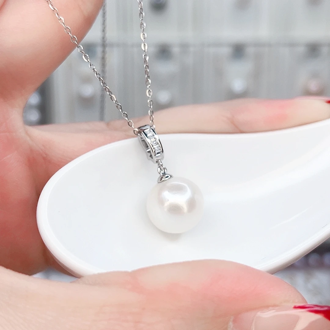 合金淡水珍珠吊坠(赠链)
