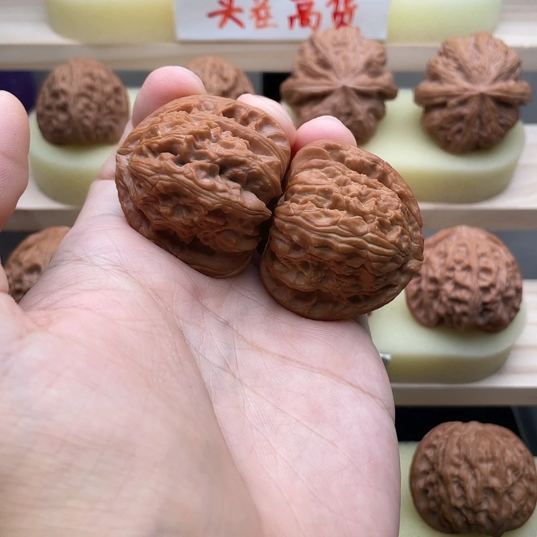 吊坠文玩核桃41全品三角白44克