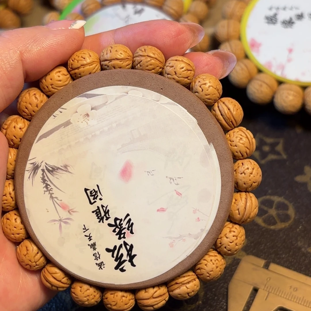 刺***玉桃核手串小金豆桃核