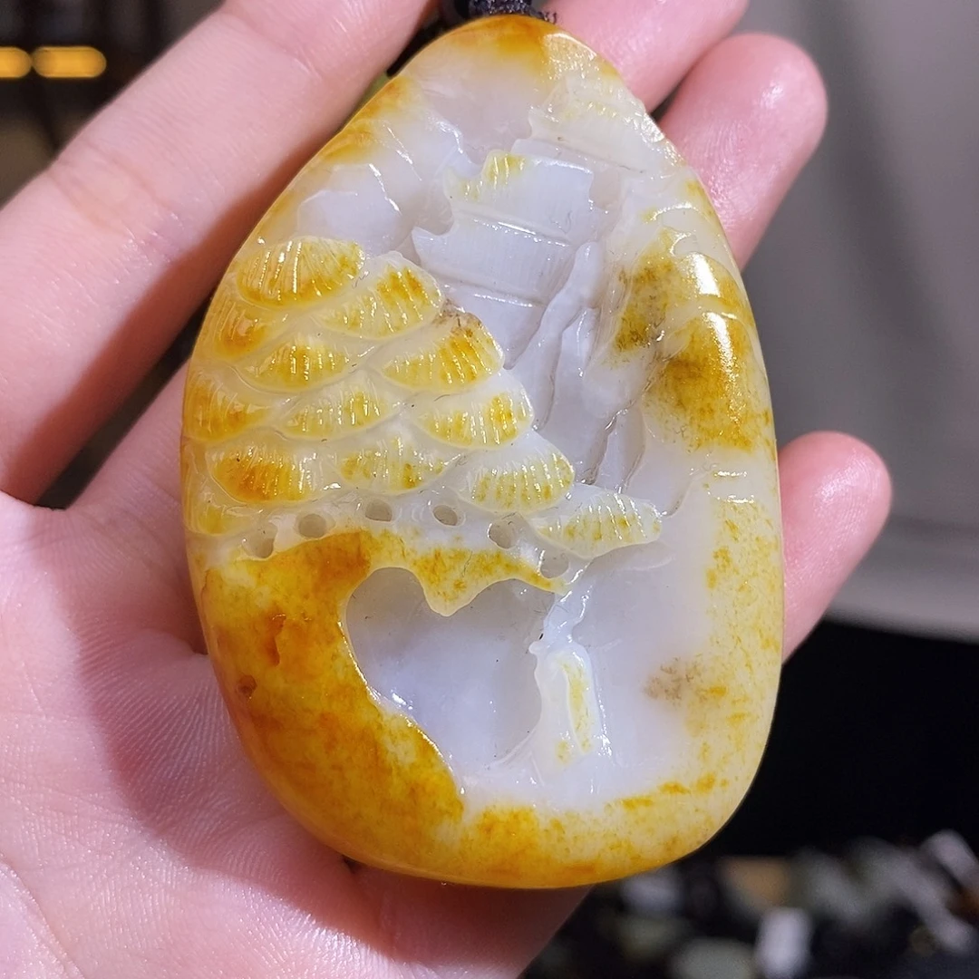 和田玉未镶嵌颈饰