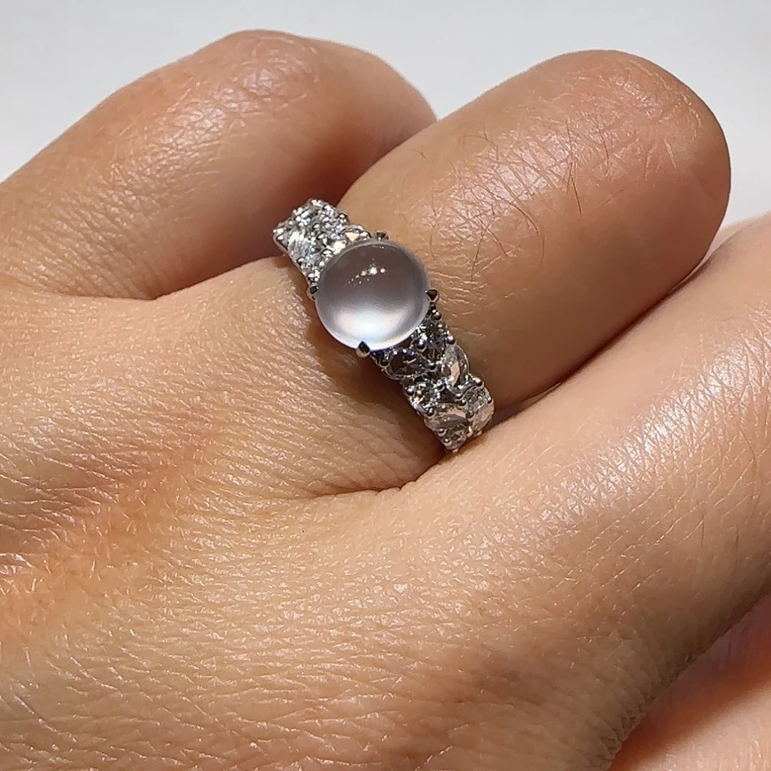 翡翠18K金镶嵌戒指戒指