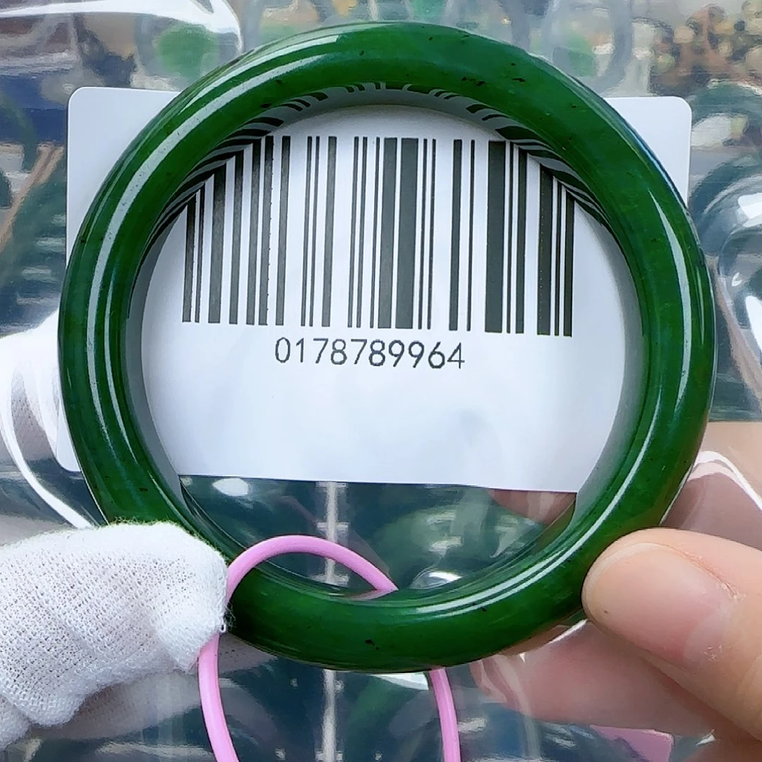 和田玉（碧玉）手镯未镶嵌61