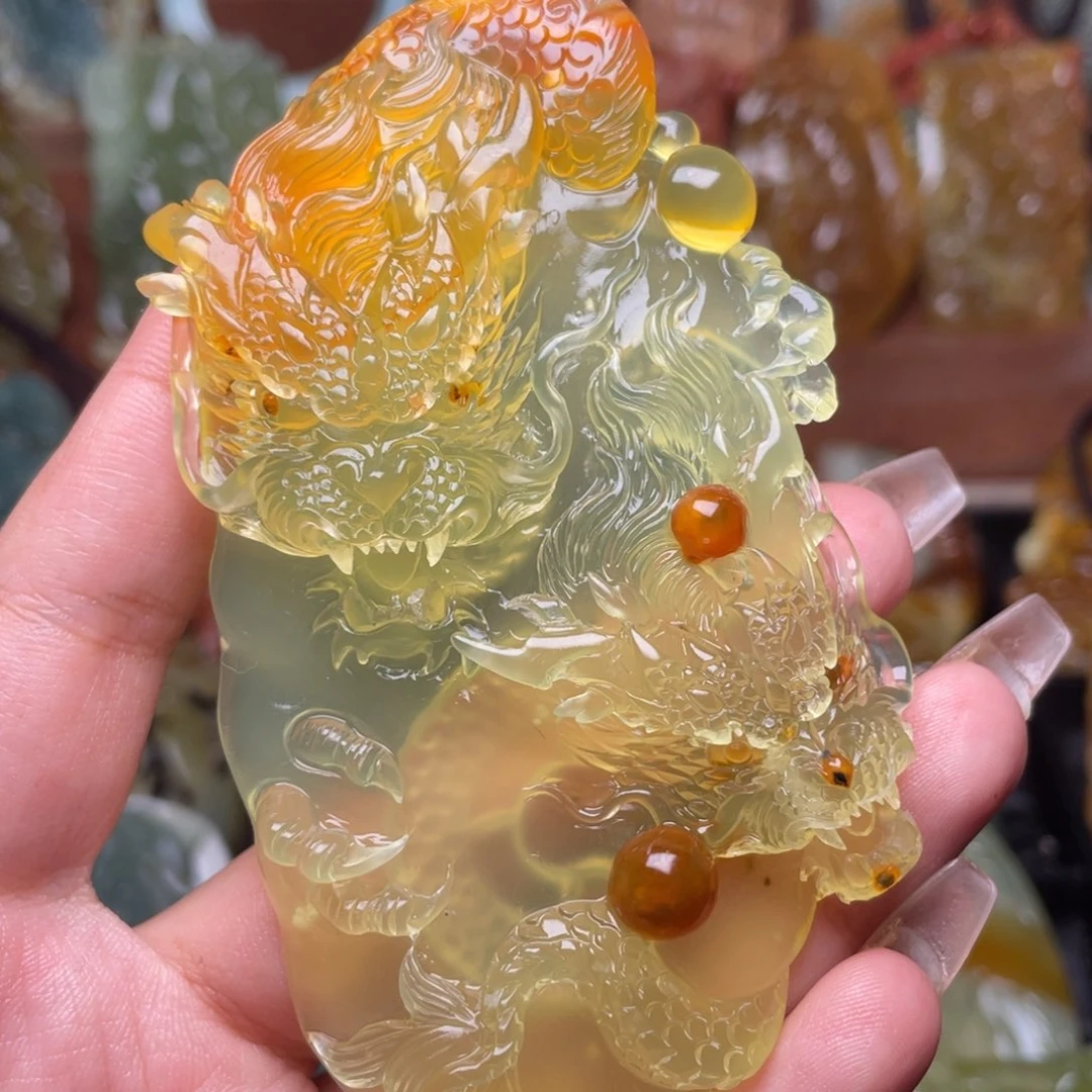 月***影蛇纹石玉未镶嵌颈饰