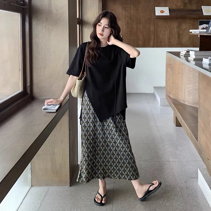 星星半身裙女士2025夏季新款设计感显瘦高腰减龄休闲百搭直筒裙子