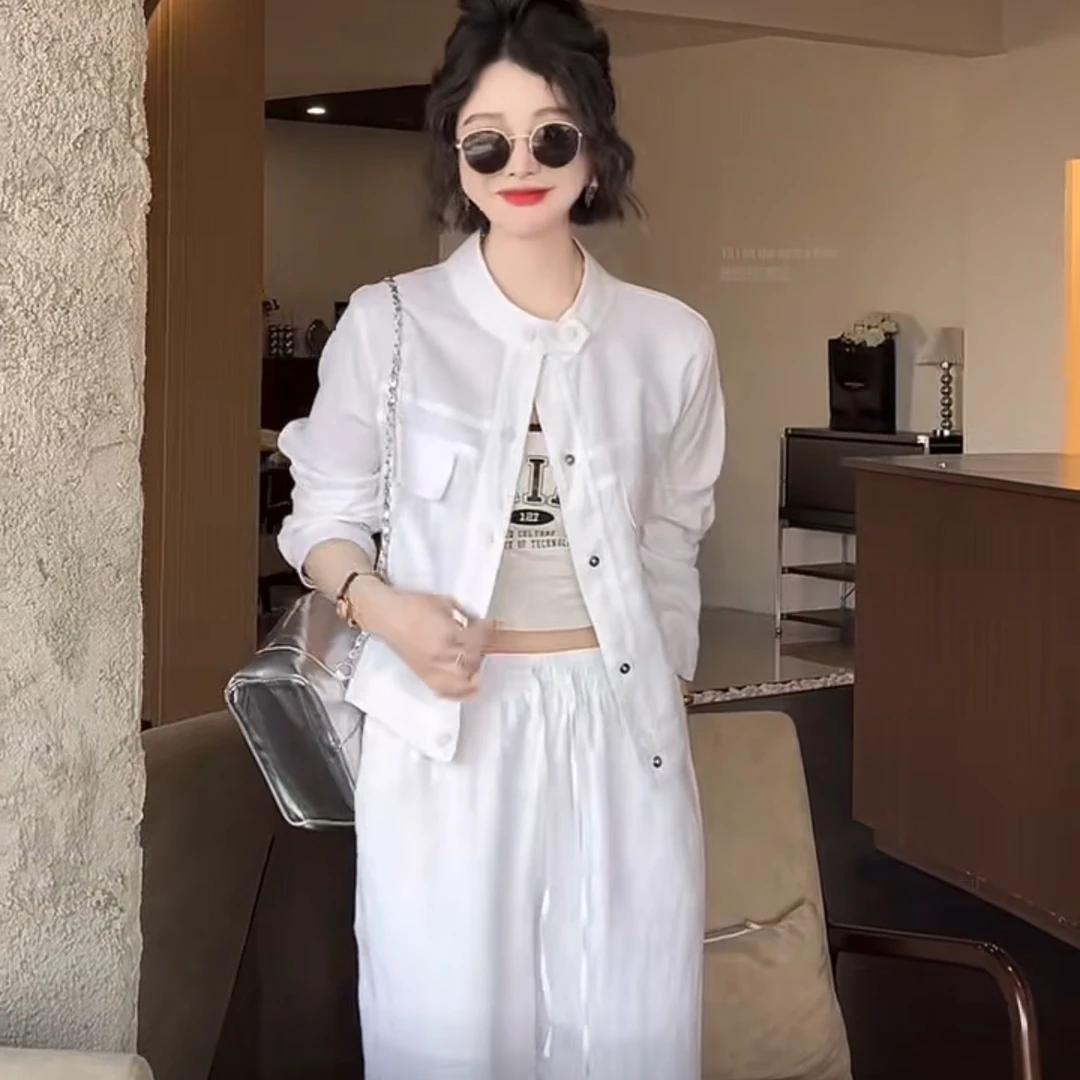 8827 女生亚麻外套夏季薄款（巨显瘦）