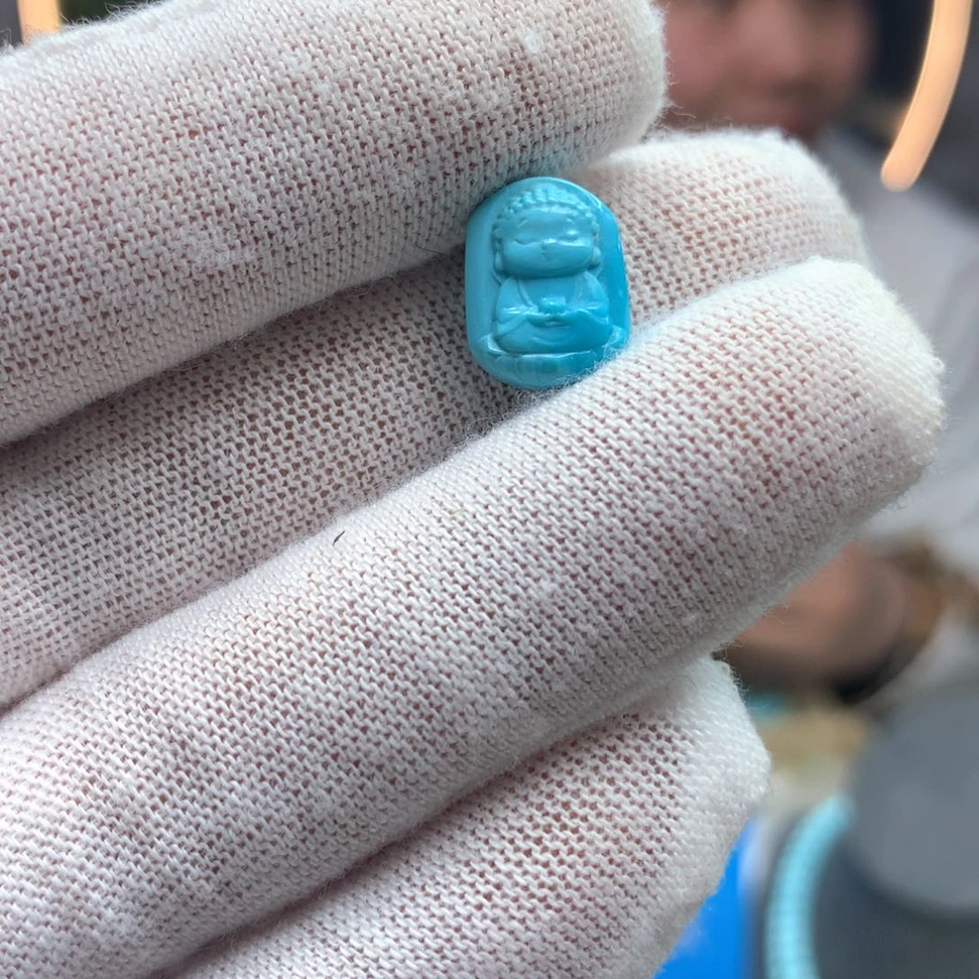 绿松石未镶嵌挂件