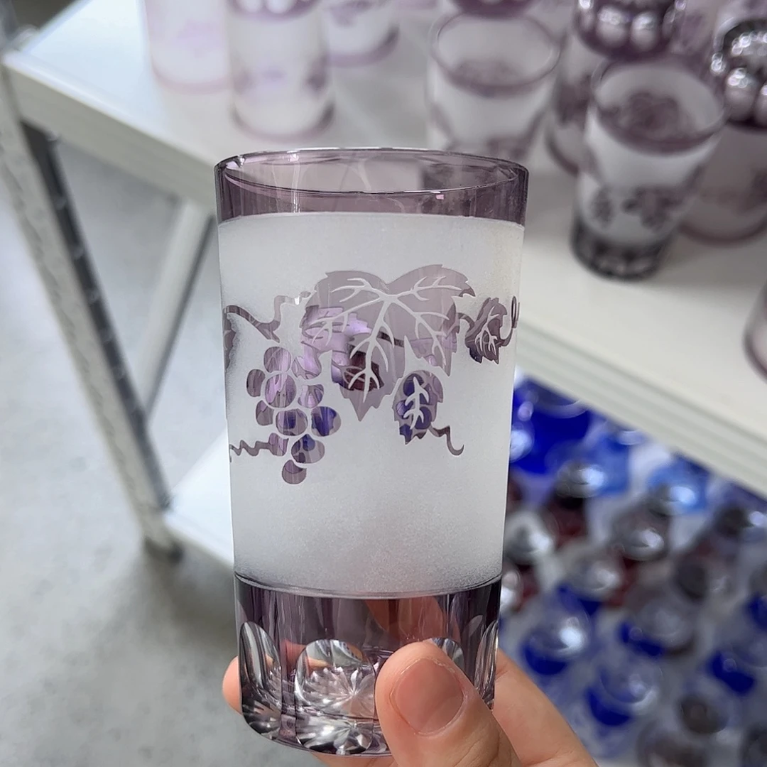水晶玻璃平底款微瑕一个