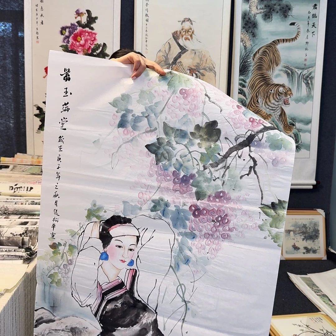 纯手绘国画作品作品