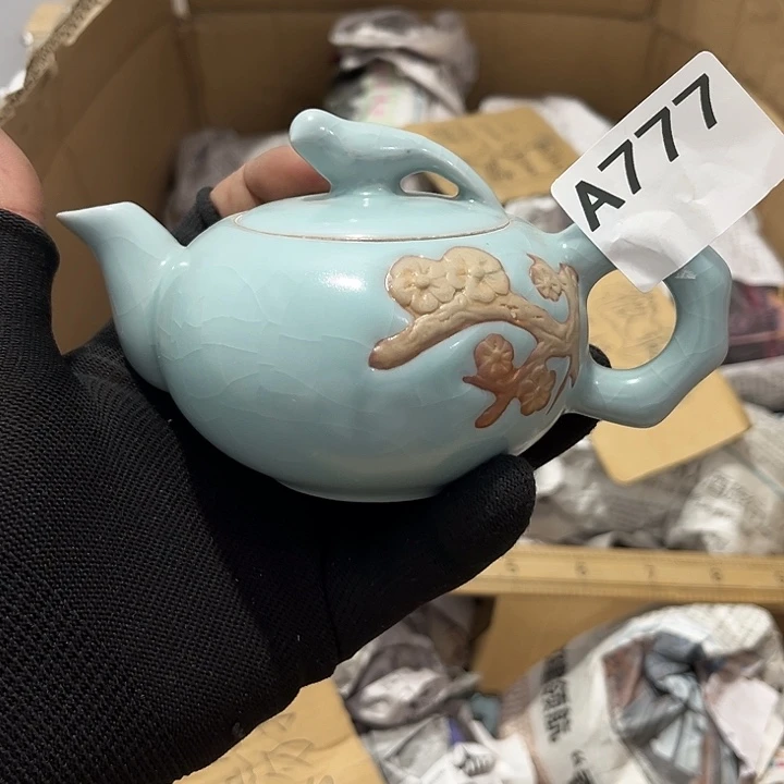 瓷片茶摆件工艺品摆件666