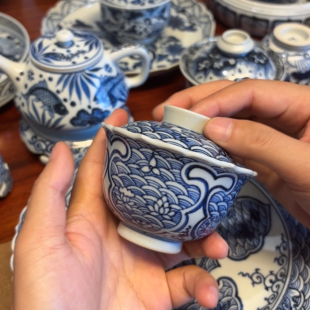 杯子景德镇手绘茶具