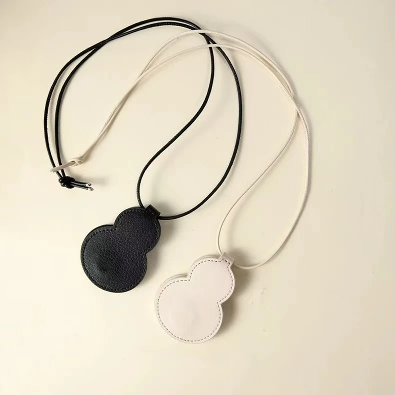 非金属皮质项链 葫芦系列长款项链磁吸眼睛夹挂脖配饰简约时尚ins