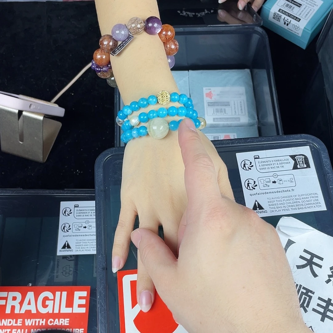 水晶银S925镶嵌手链