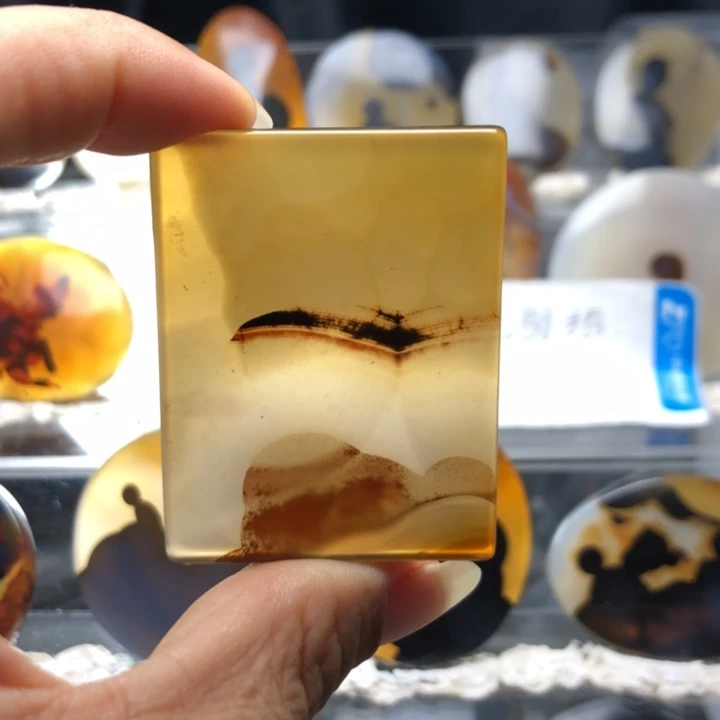 合金玛瑙/玉髓珠宝奇石179有瑕