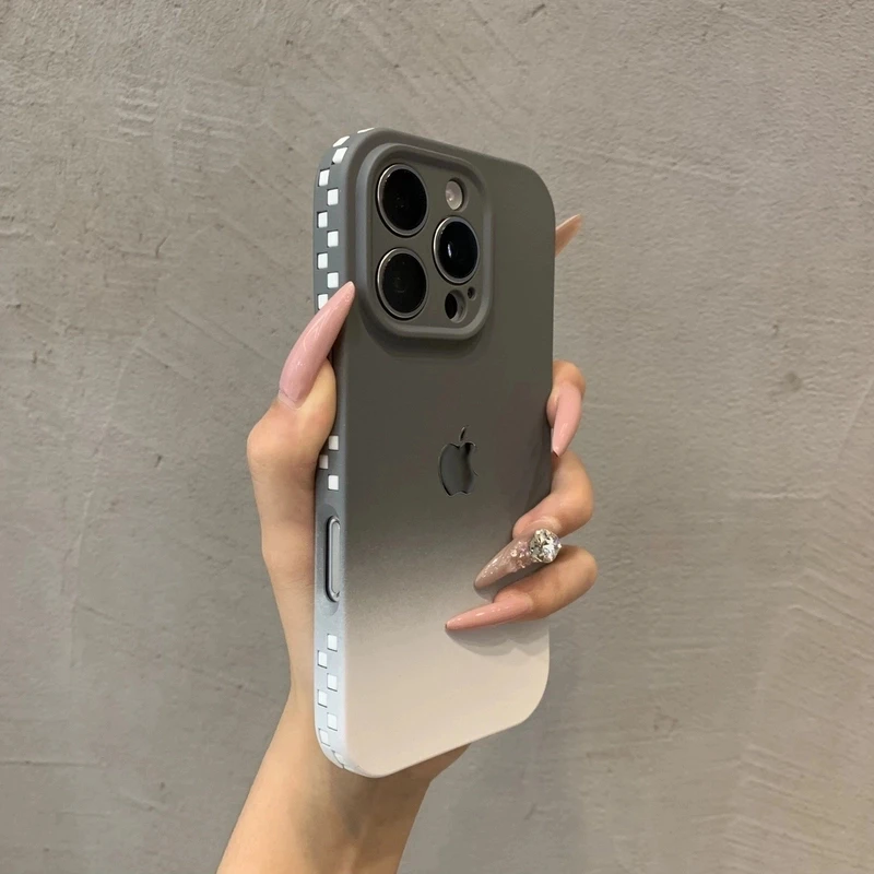 新款高级纯色肤感适用苹果16手机壳iPhone15promax简约14女13