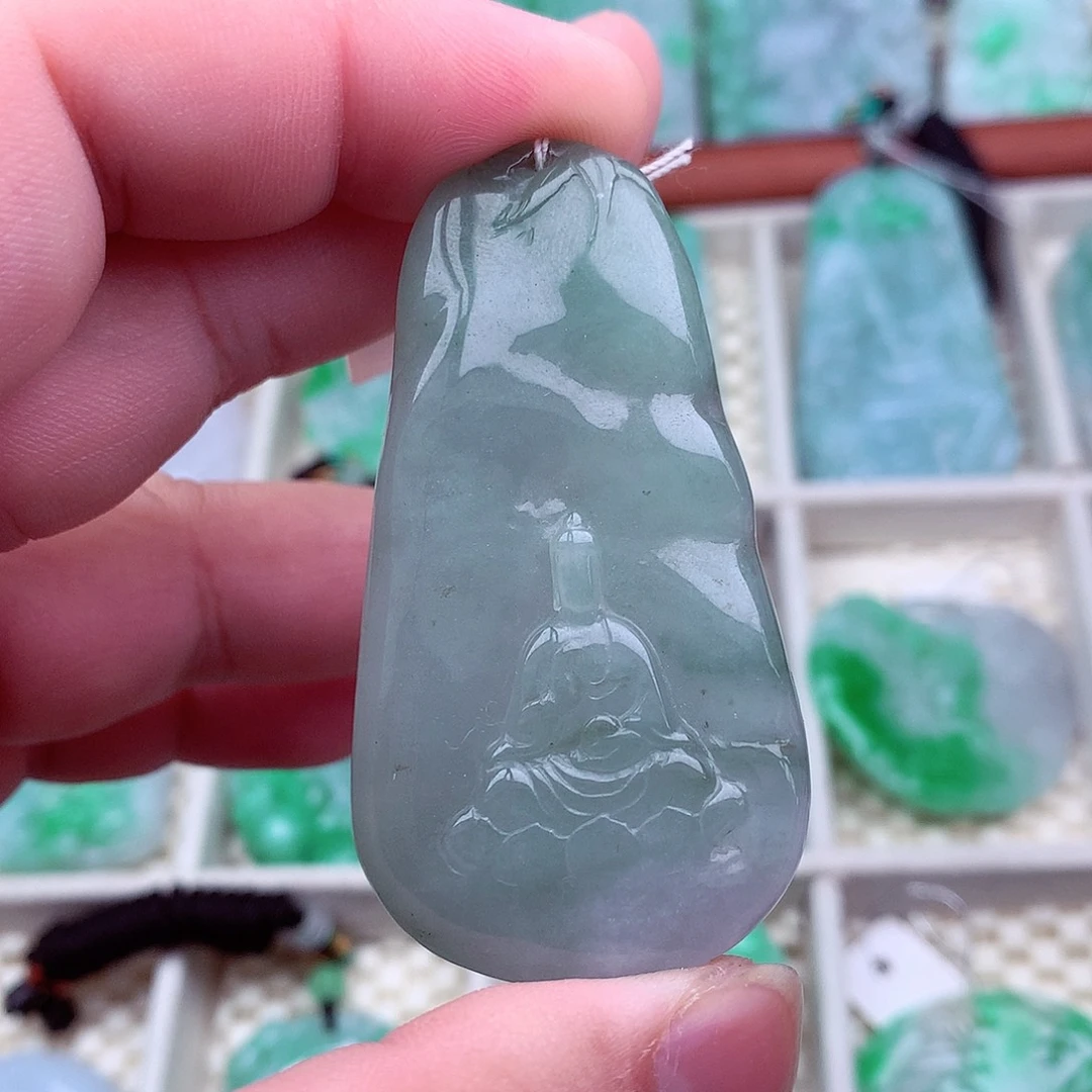 翡翠未镶嵌吊坠(不含链)