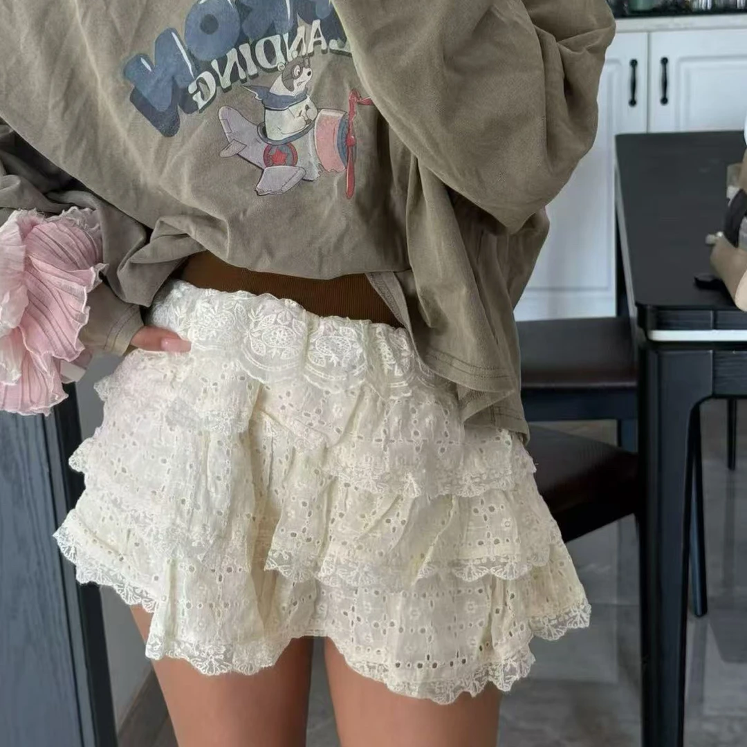 模特自留秋季新款 水洗图案长袖T恤加蕾丝短裙套装 分开拍哦