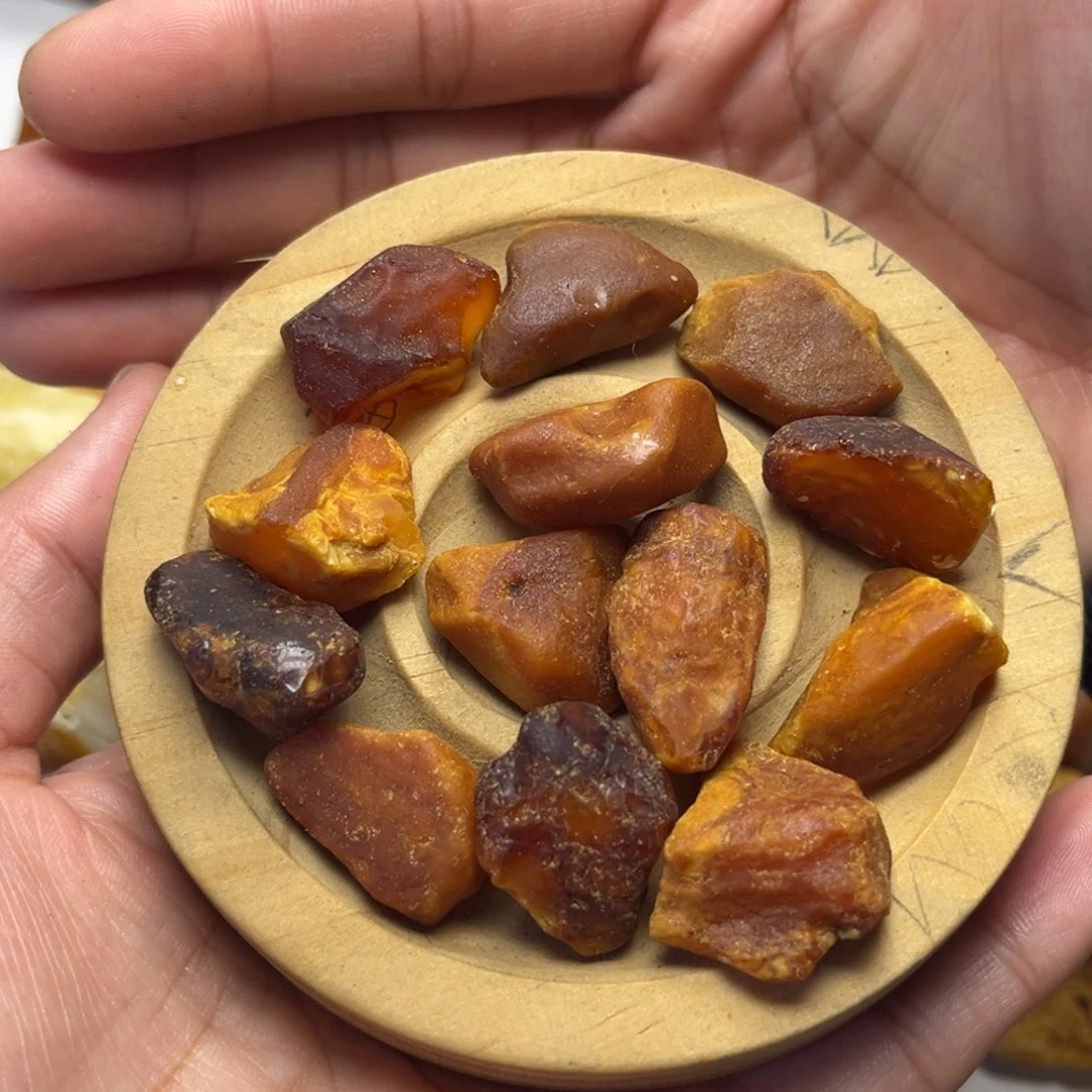 定制琥珀未镶嵌蜜蜡定制随型手串