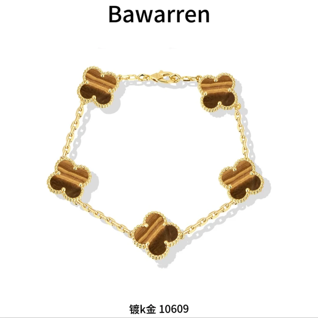925银手链 Bawarren 10609-虎眼五花气质轻奢时尚手链