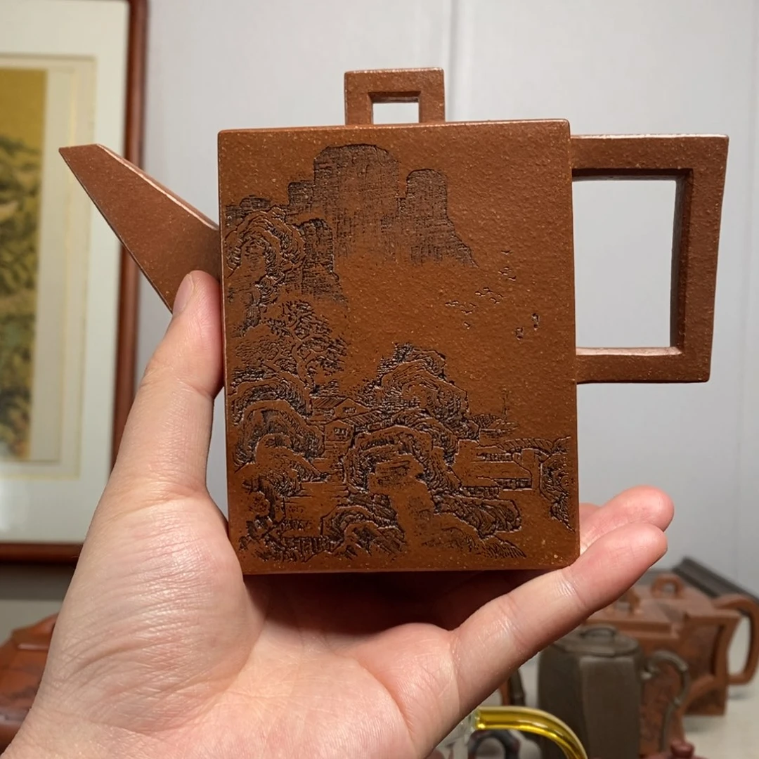 紫砂茶壶原矿泥料传统工艺制作