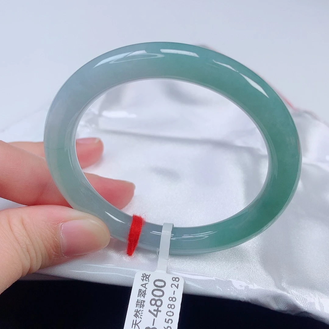 未镶嵌手镯翡翠53圆条