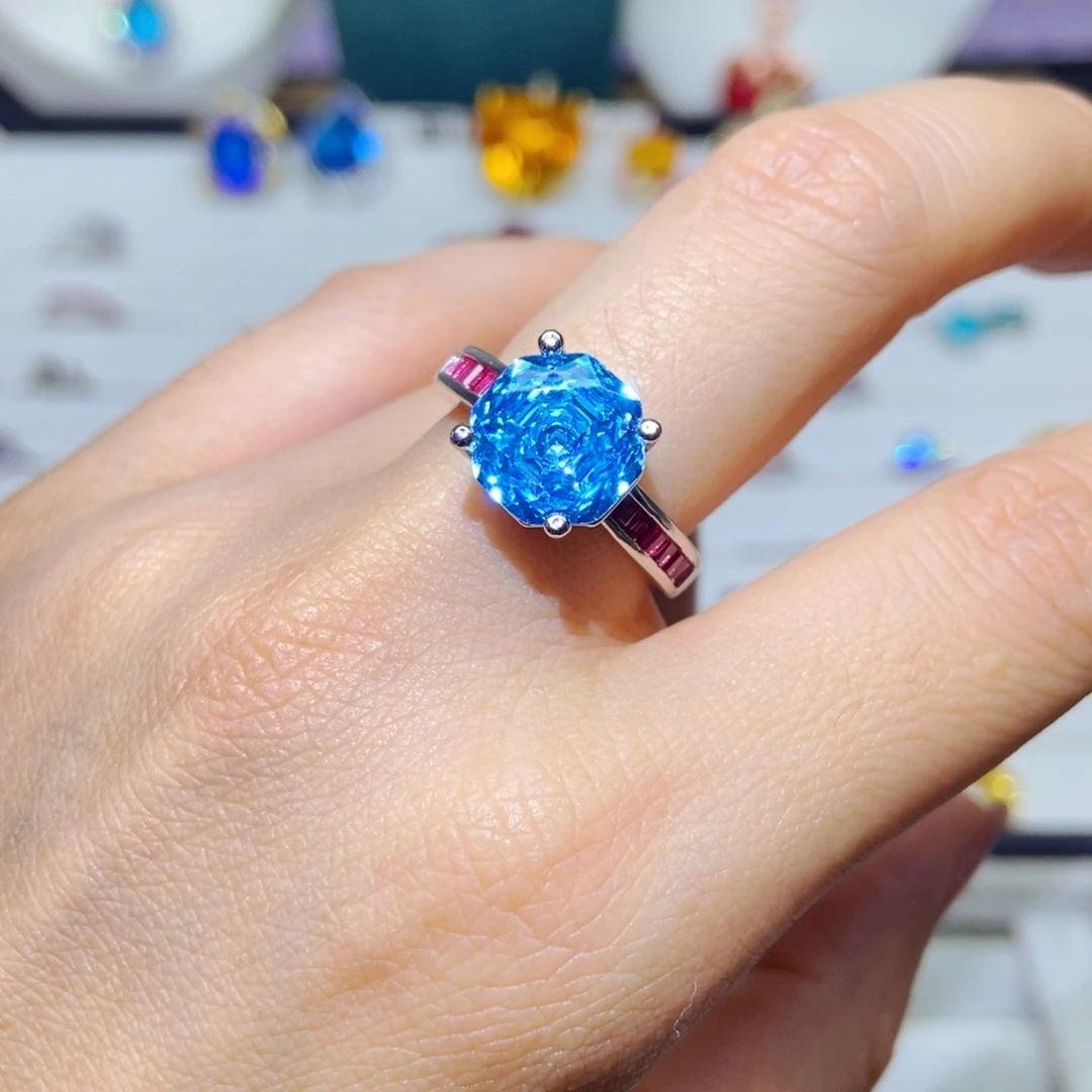 银S925镶嵌耳饰紫晶