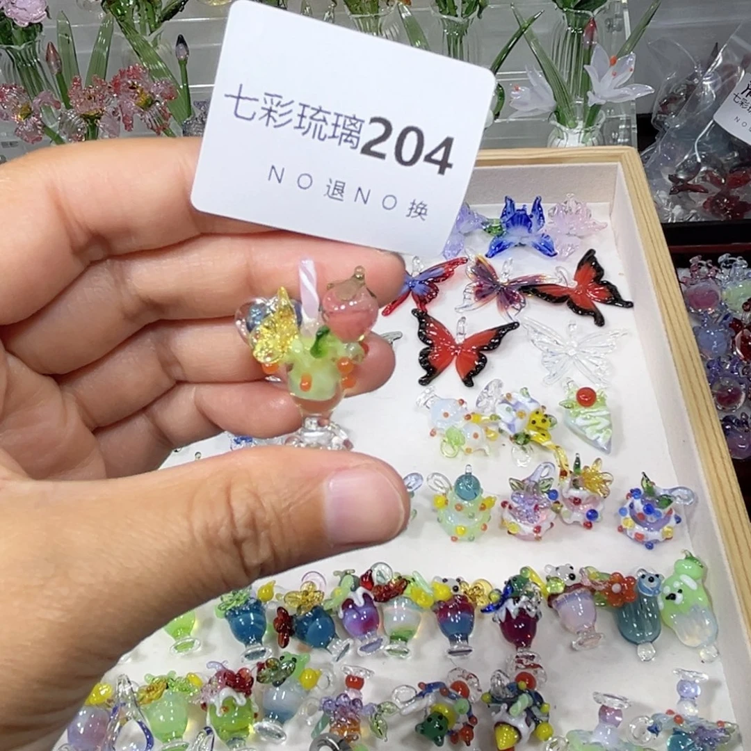 吊坠(不含链)琉璃204甜品杯一个