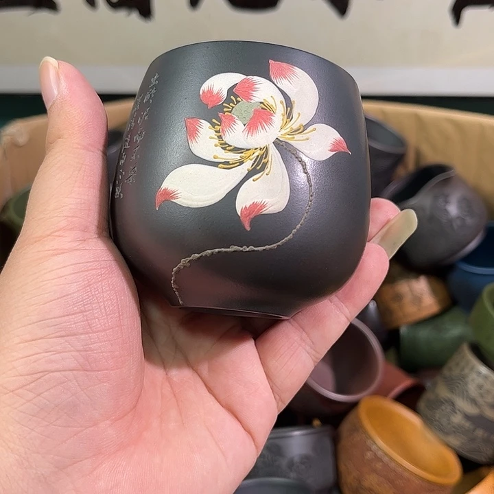 茶杯紫砂全手工紫砂主人杯