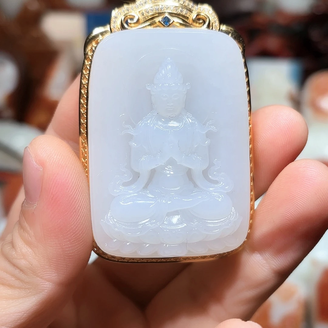 和田玉未镶嵌挂件