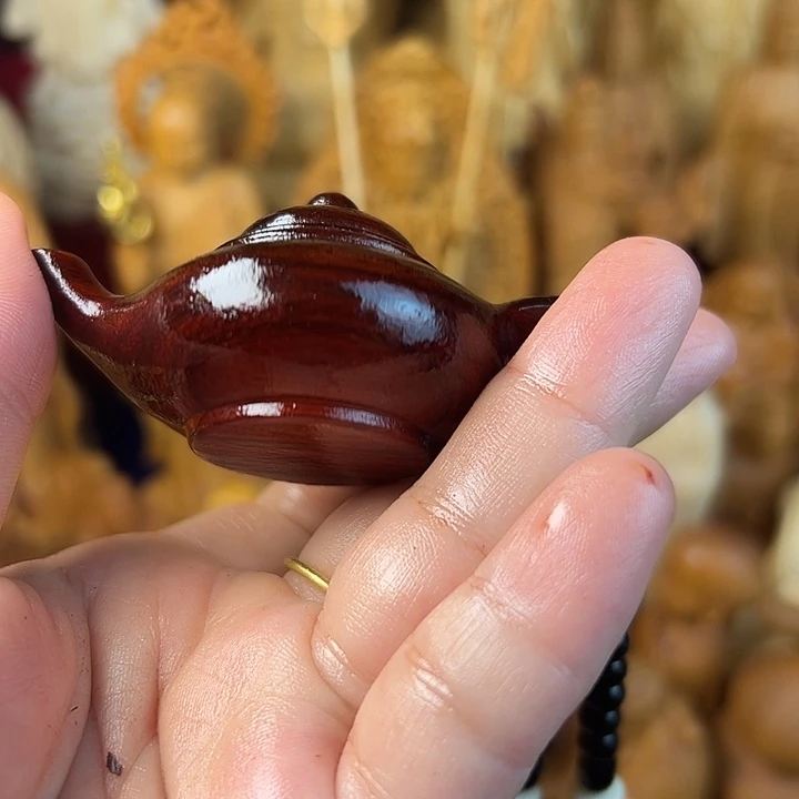 非洲紫檀（红花梨）紫檀木把把壶