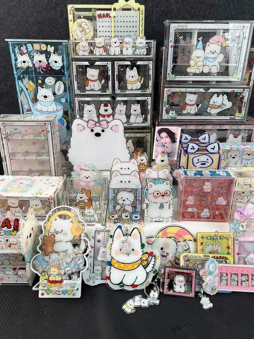 【9折】 4MM厚双层双面膜亚克力片片DIY配件