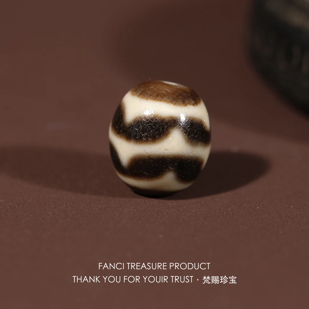 梵赐珍宝·【上肯老超顶】一代老台湾双虎芽达洛19.6*17.5mm天珠配珠