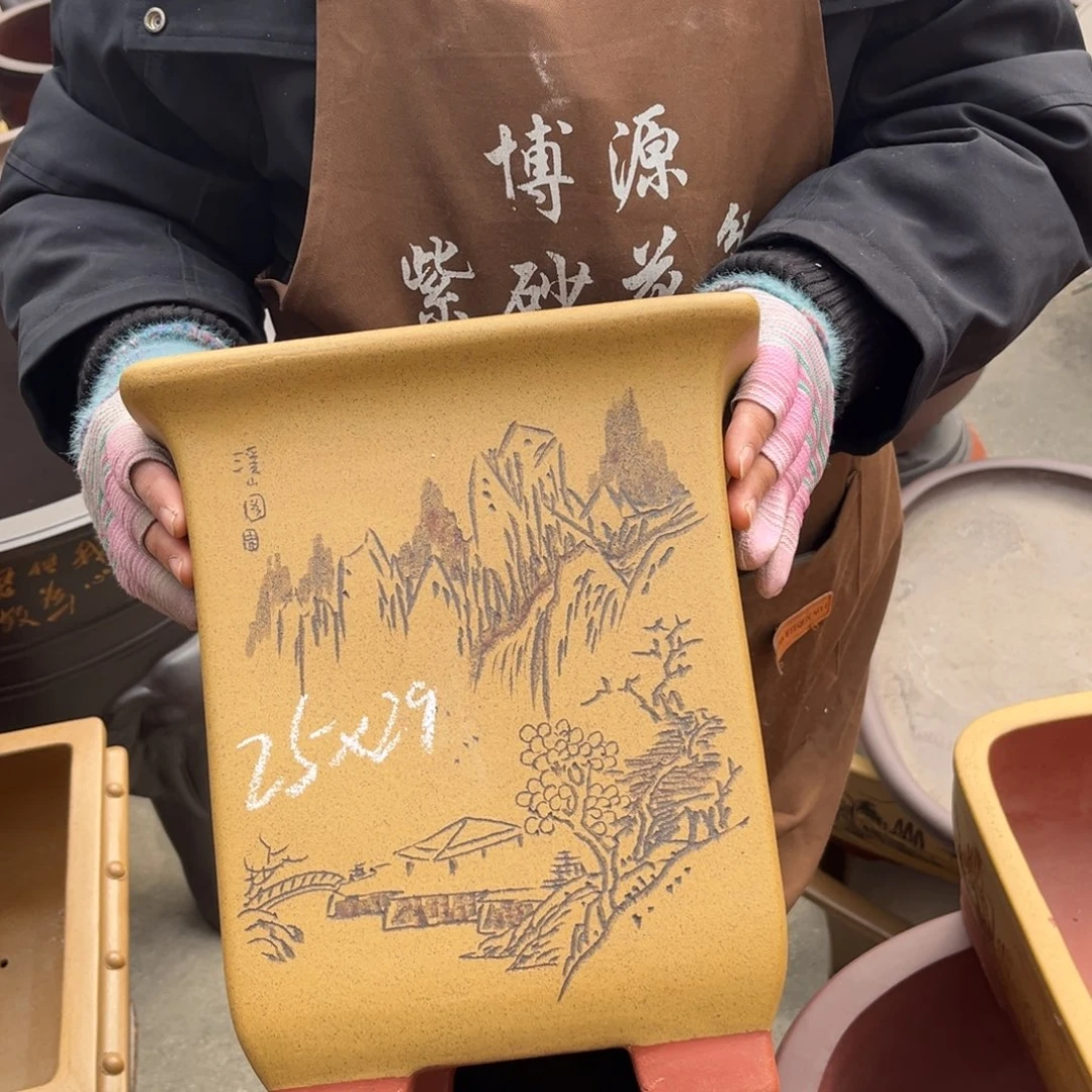 紫砂花盆盆景艺术